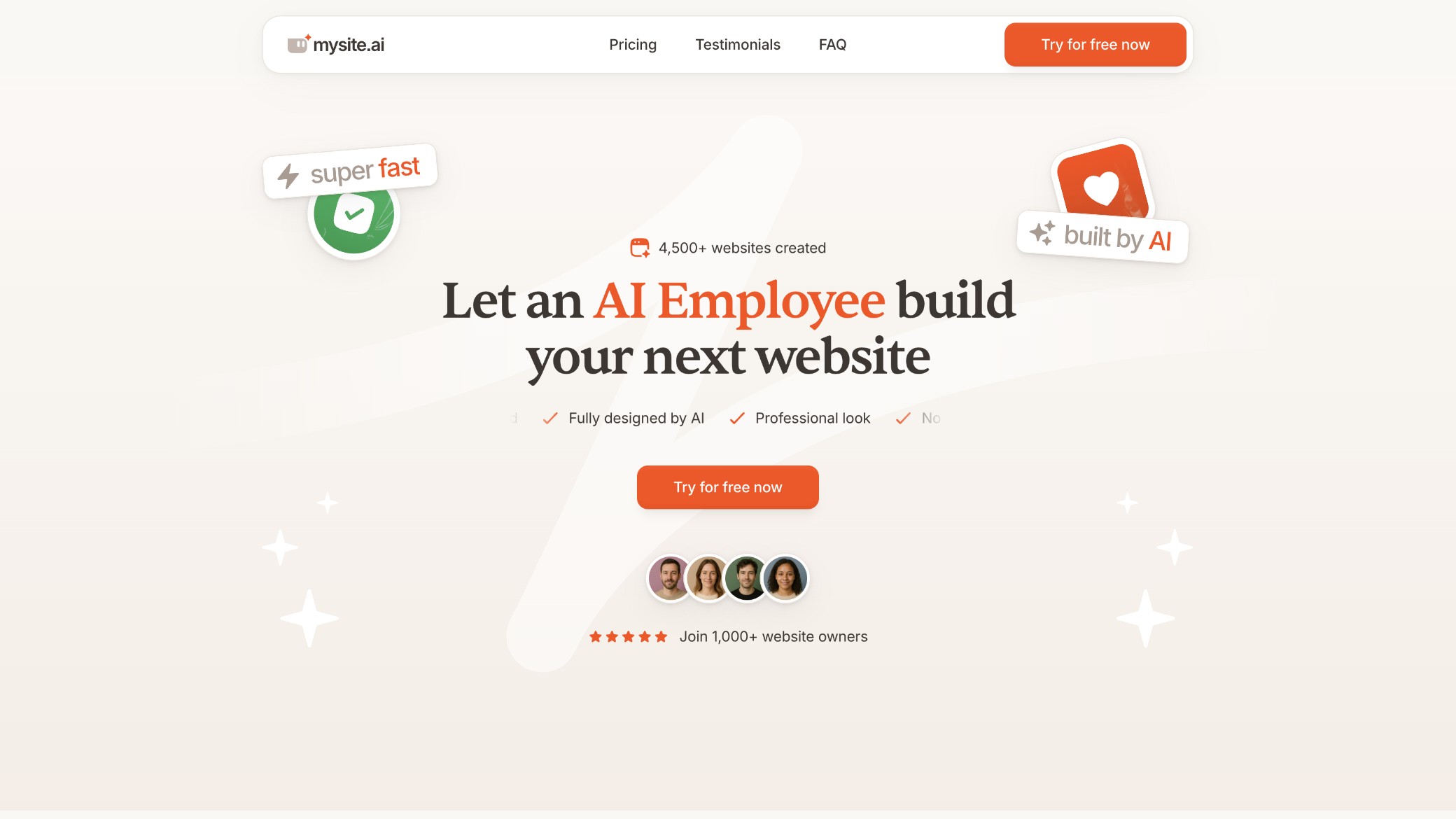 mysite.ai 产品预览图