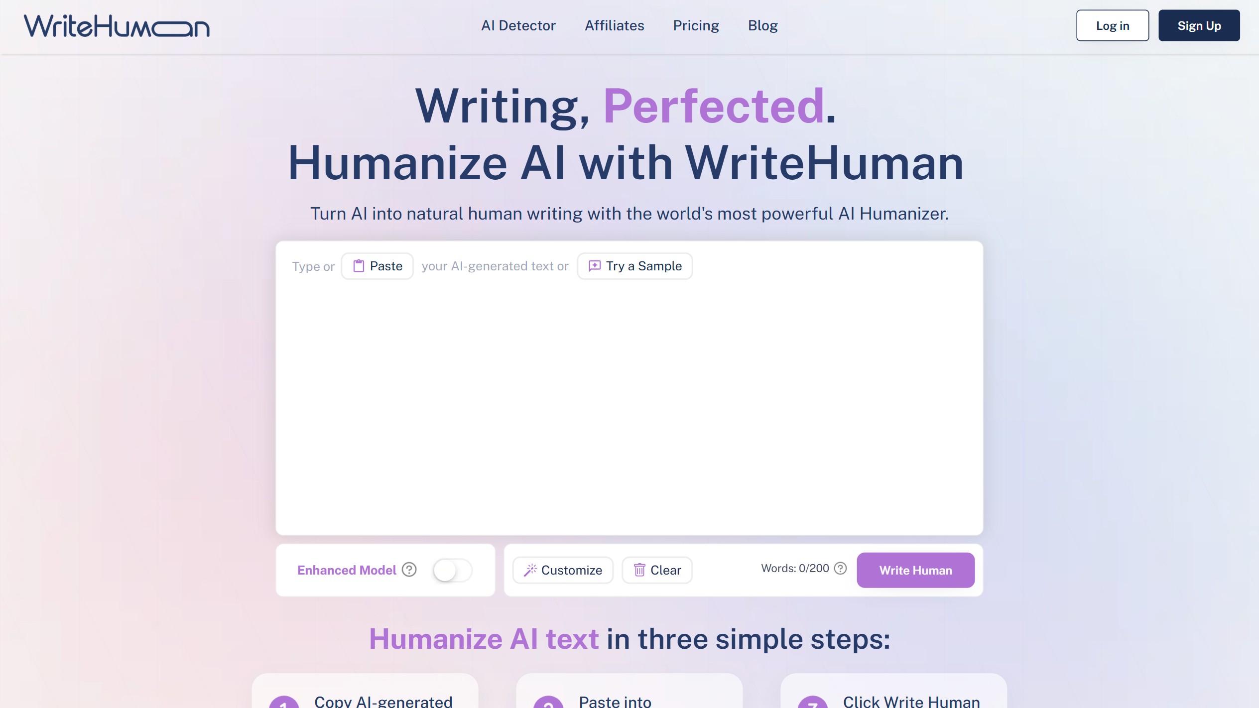 WriteHuman 产品预览图