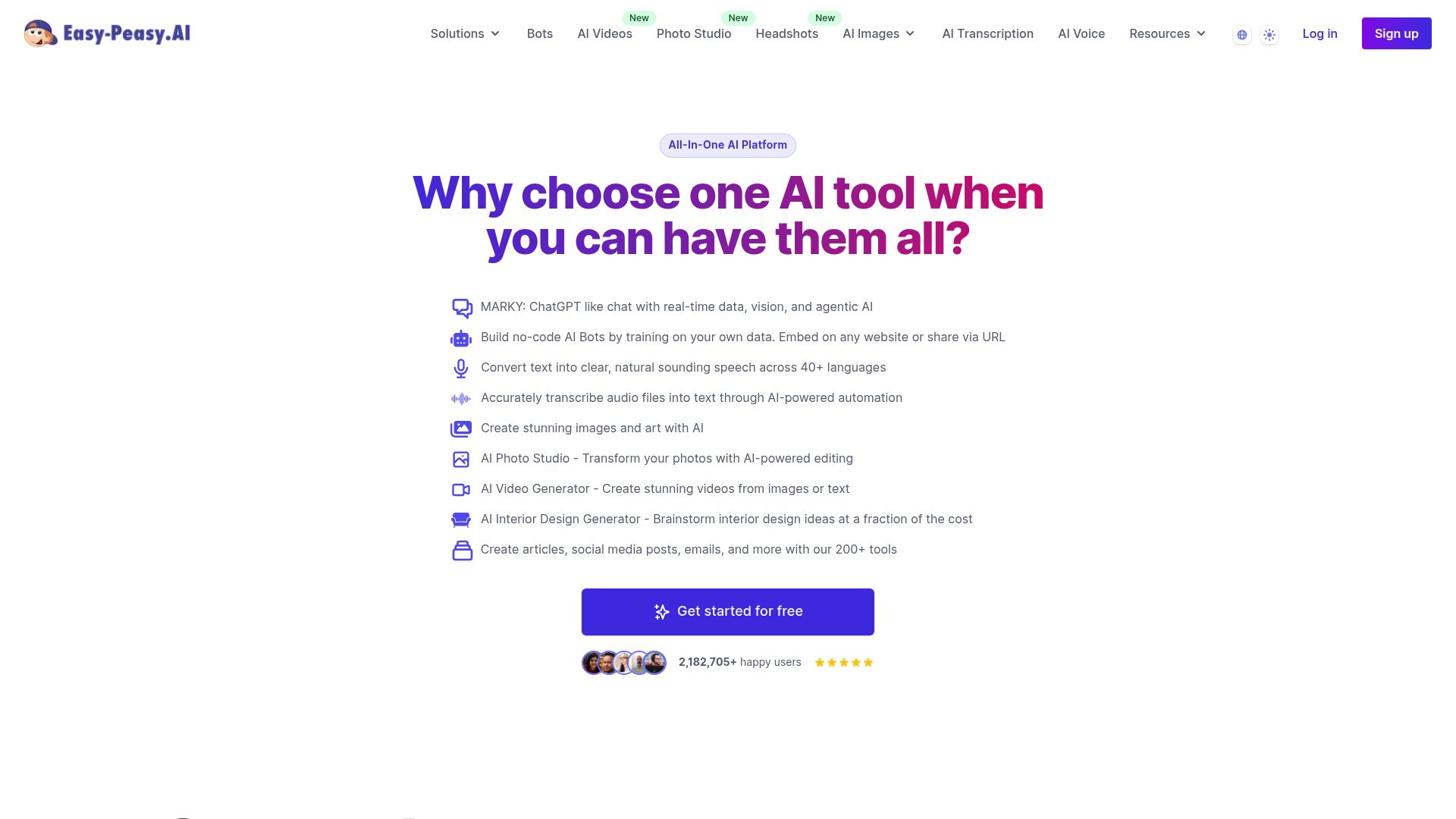 Easy-Peasy.ai 产品预览图