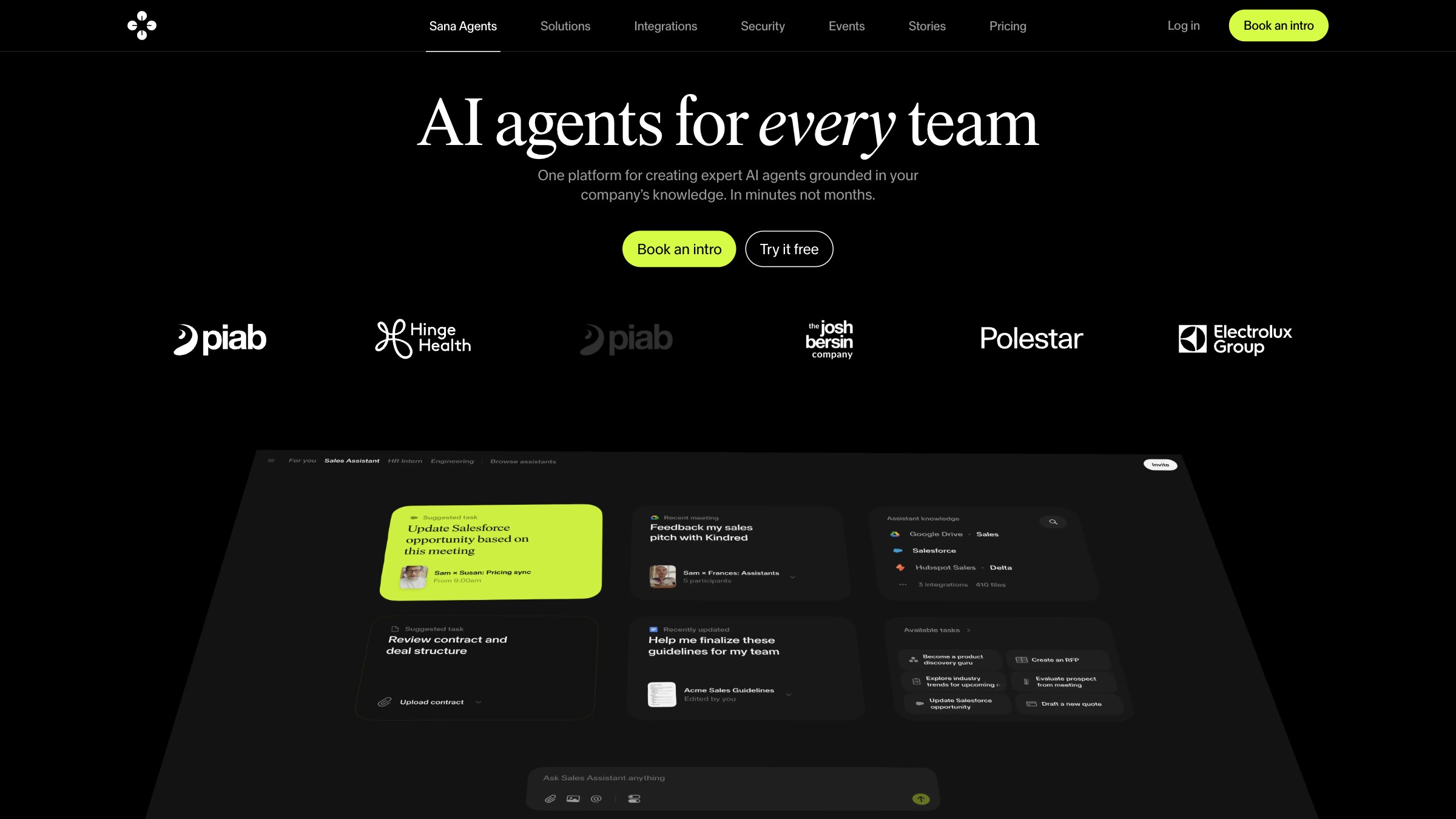 Sana Agents 产品预览图