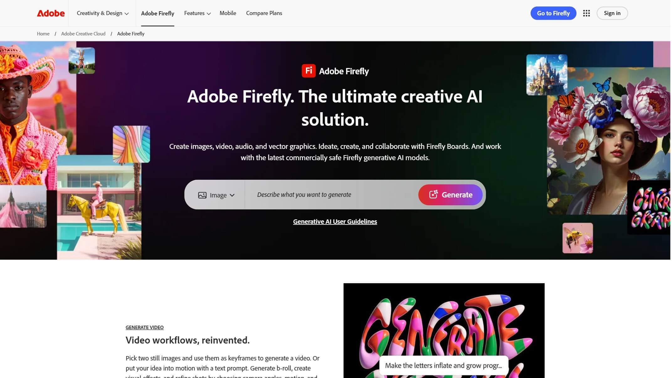 Adobe Firefly 产品预览图