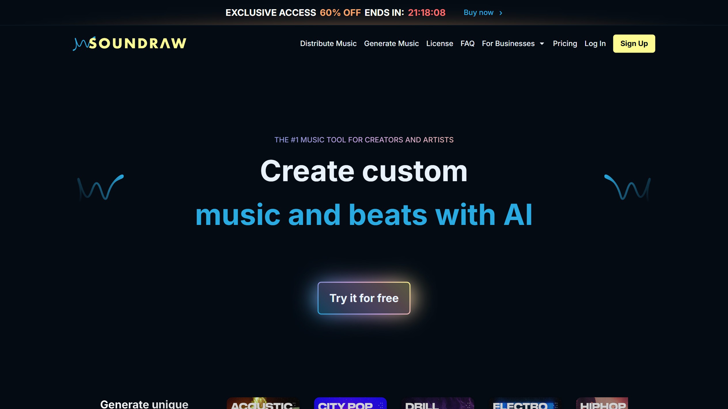 Soundraw 产品预览图