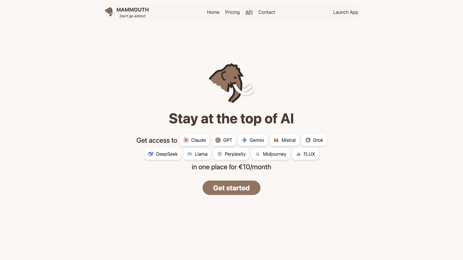 Mammouth AI 产品预览图