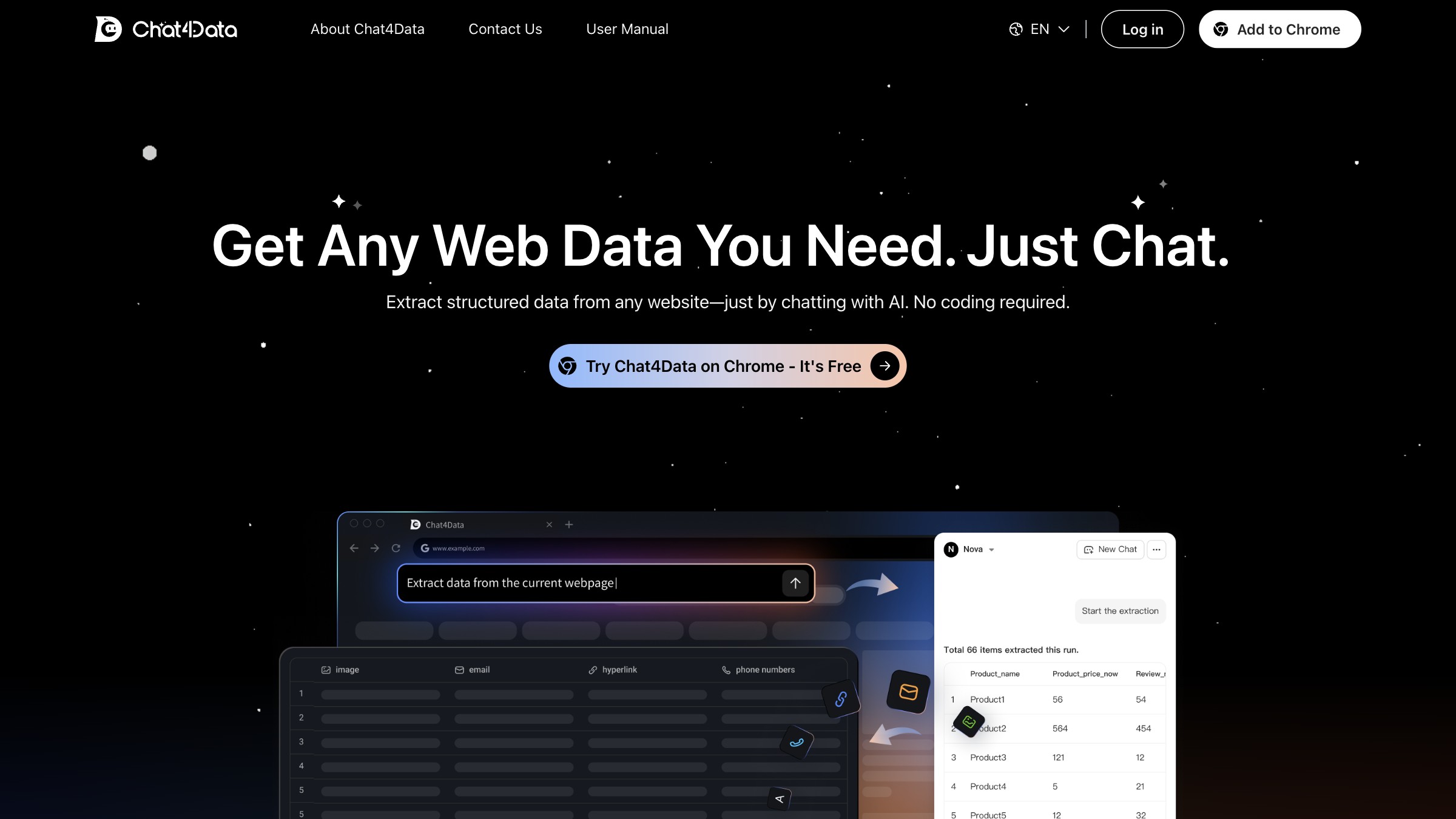 Chat4Data 产品预览图