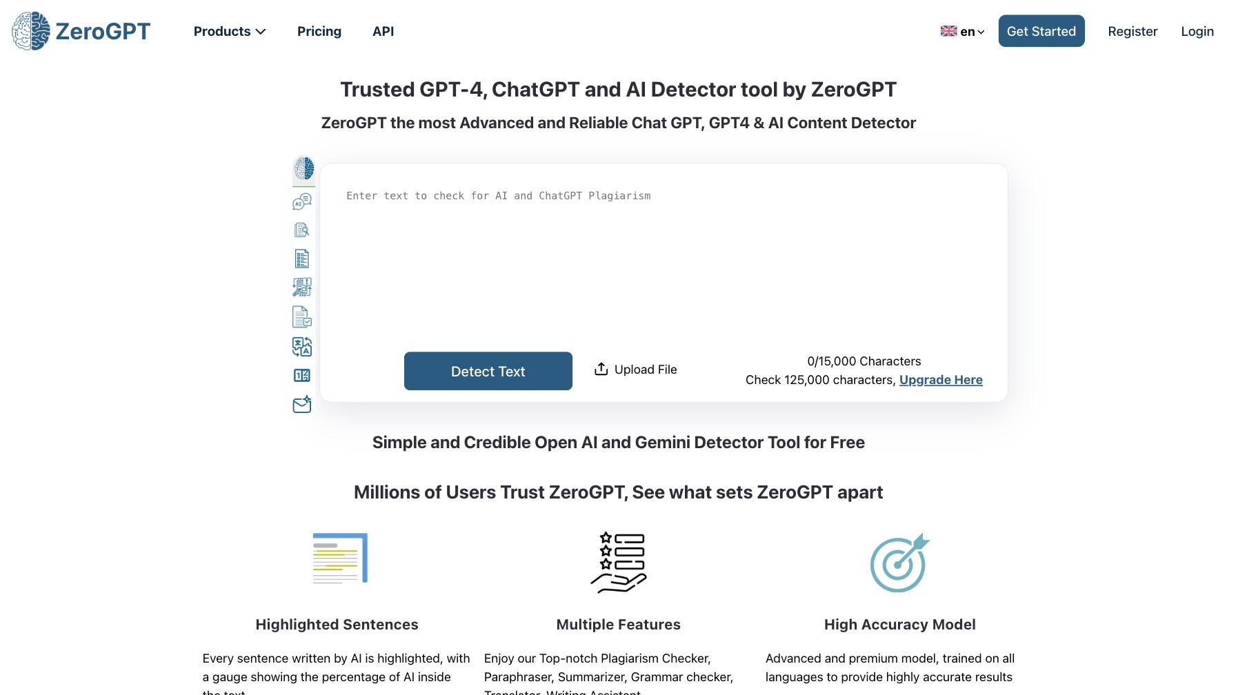ZeroGPT 产品预览图