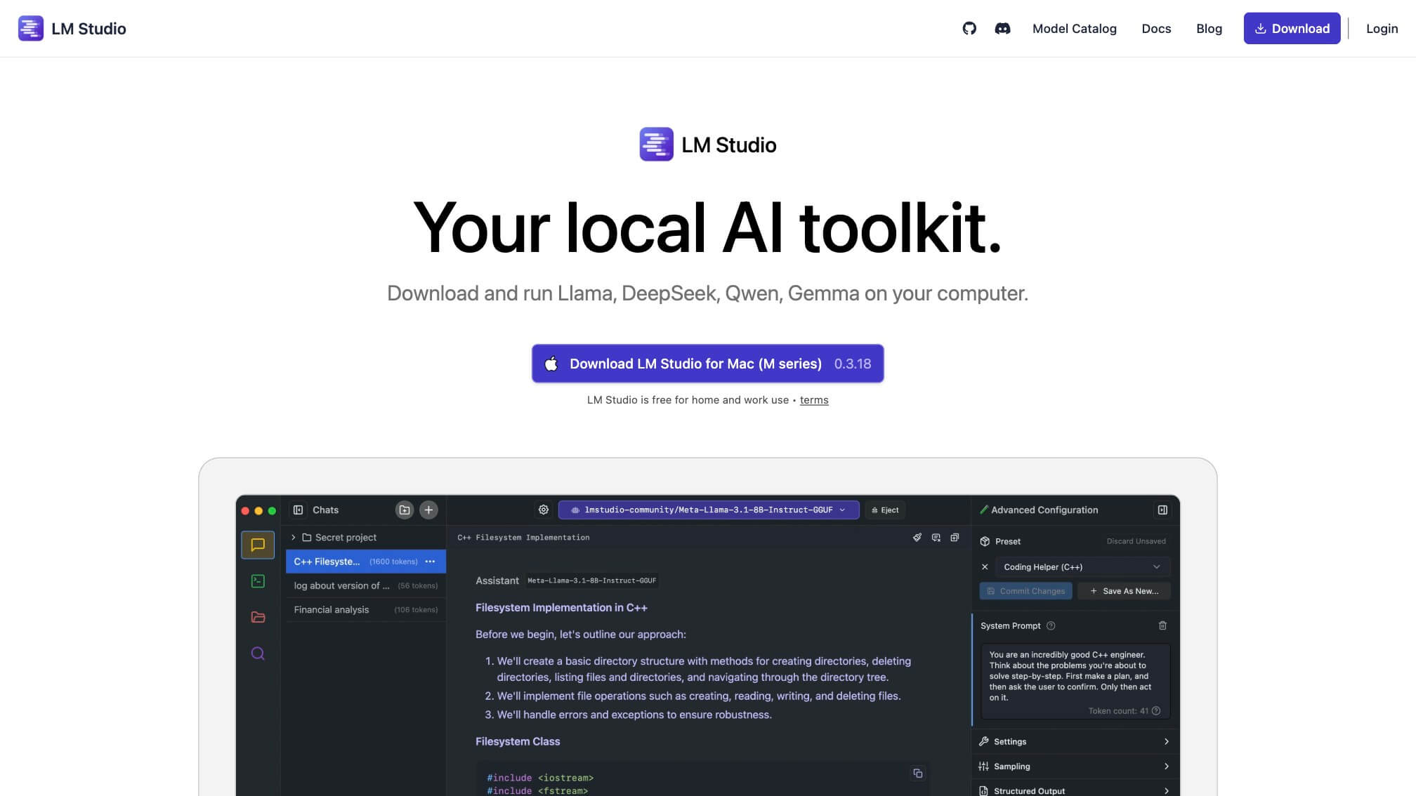 LM Studio 产品预览图