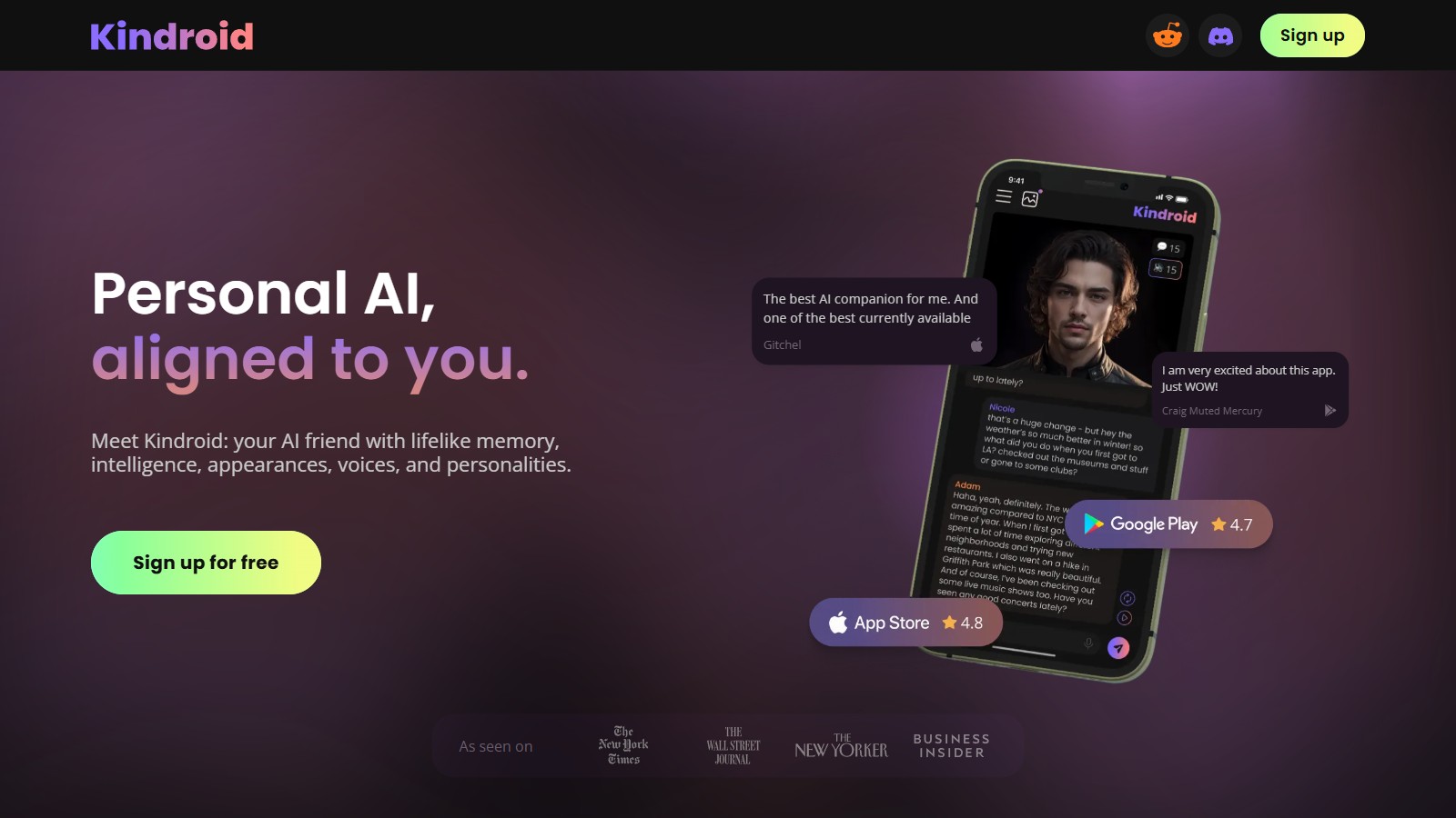 Kindroid 产品预览图