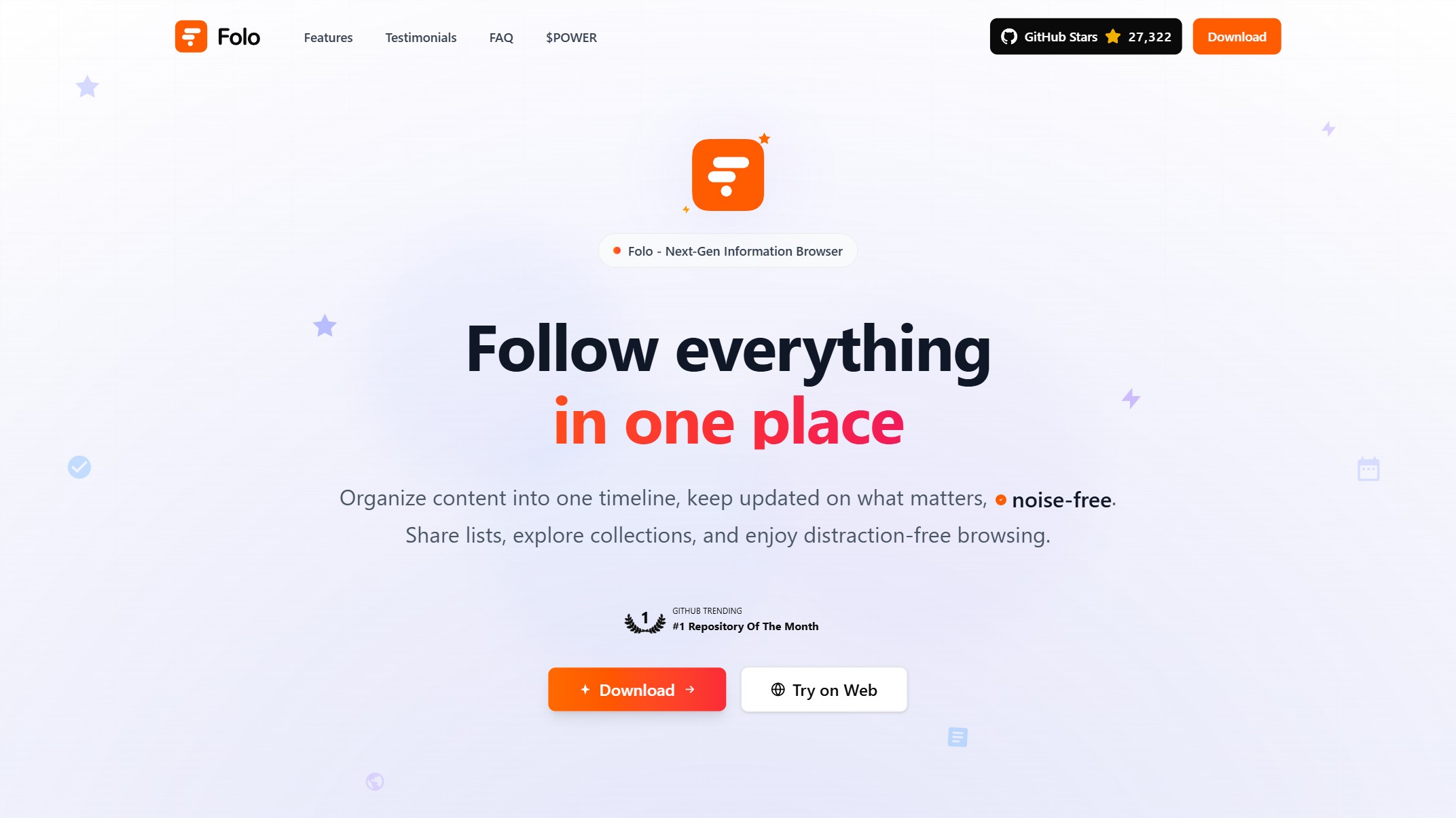 Folo 产品预览图
