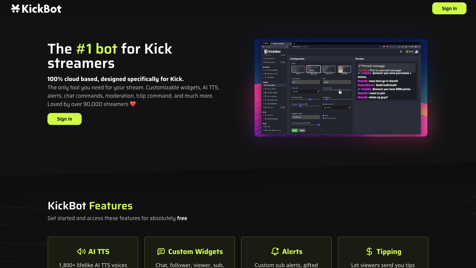 KickBot 产品预览图