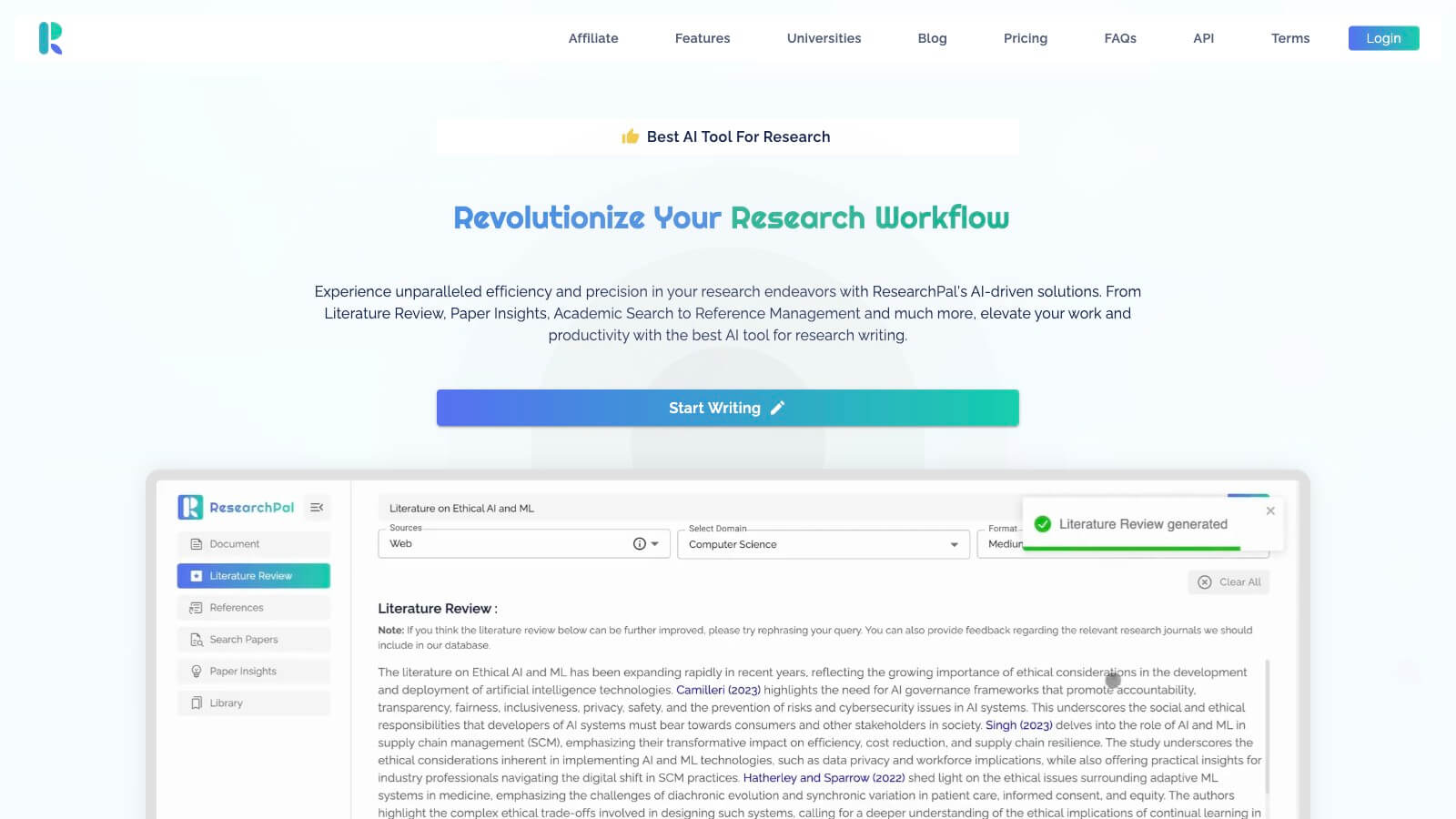 ResearchPal 产品预览图