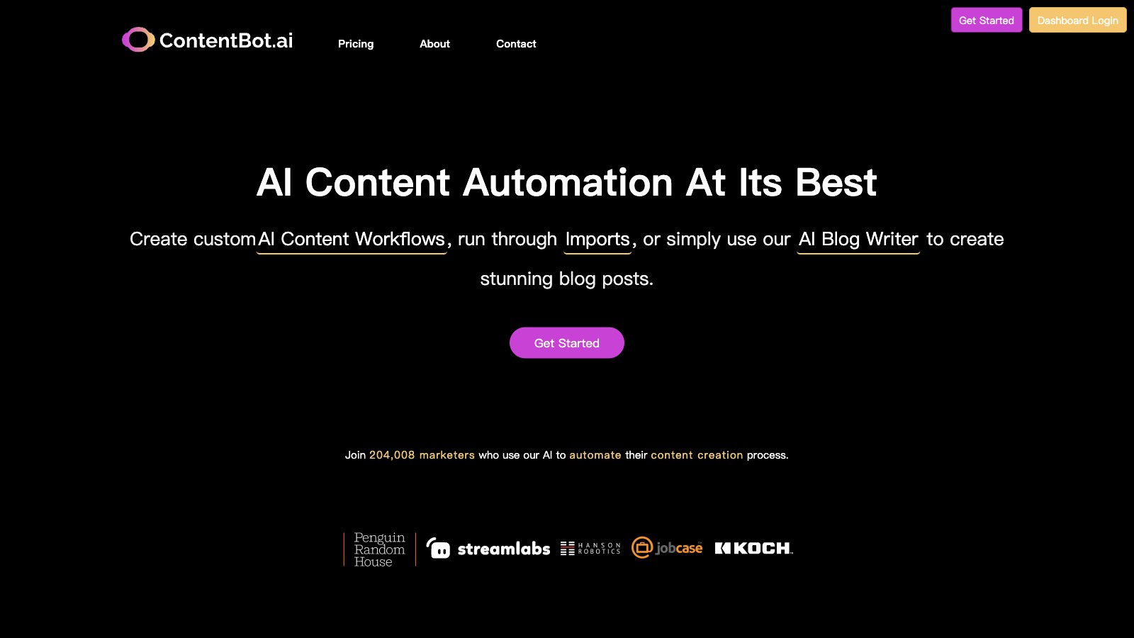 ContentBot 产品预览图