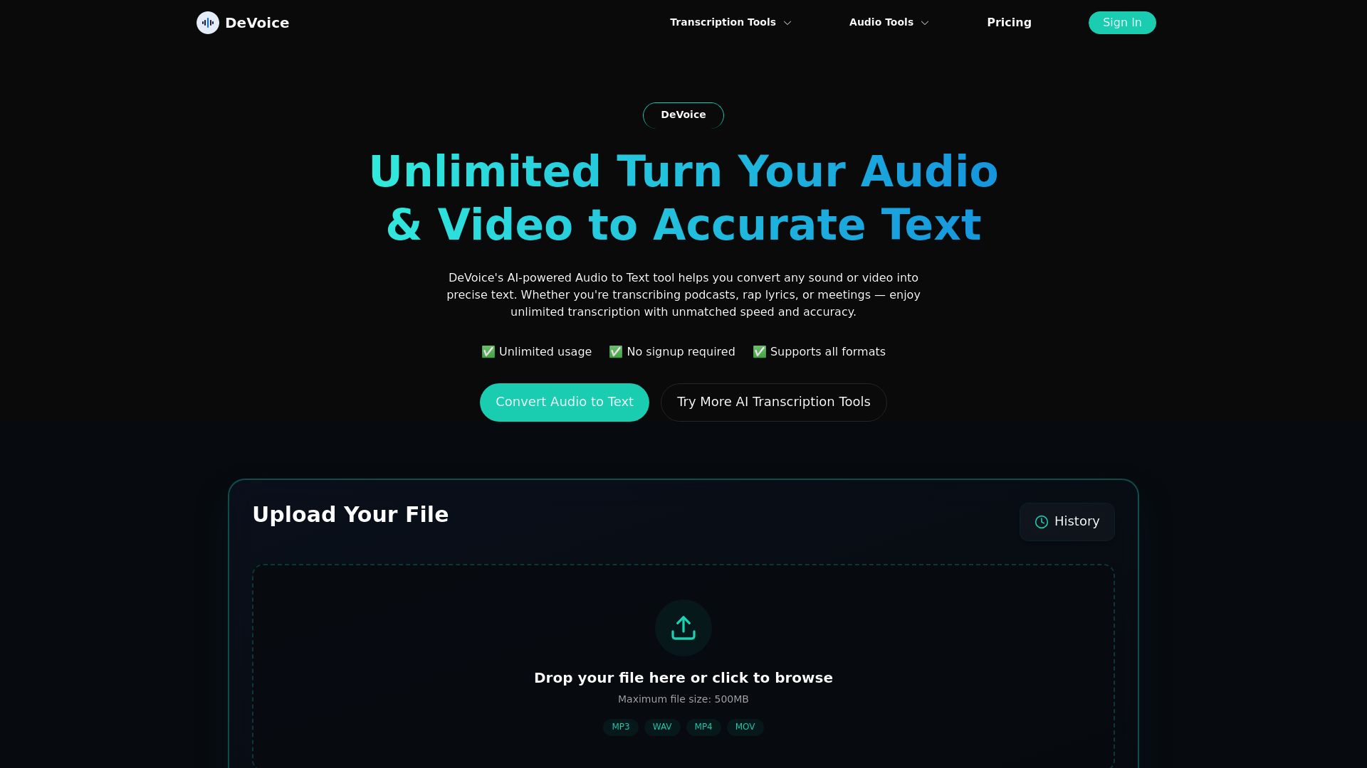 DeVoice 产品预览图