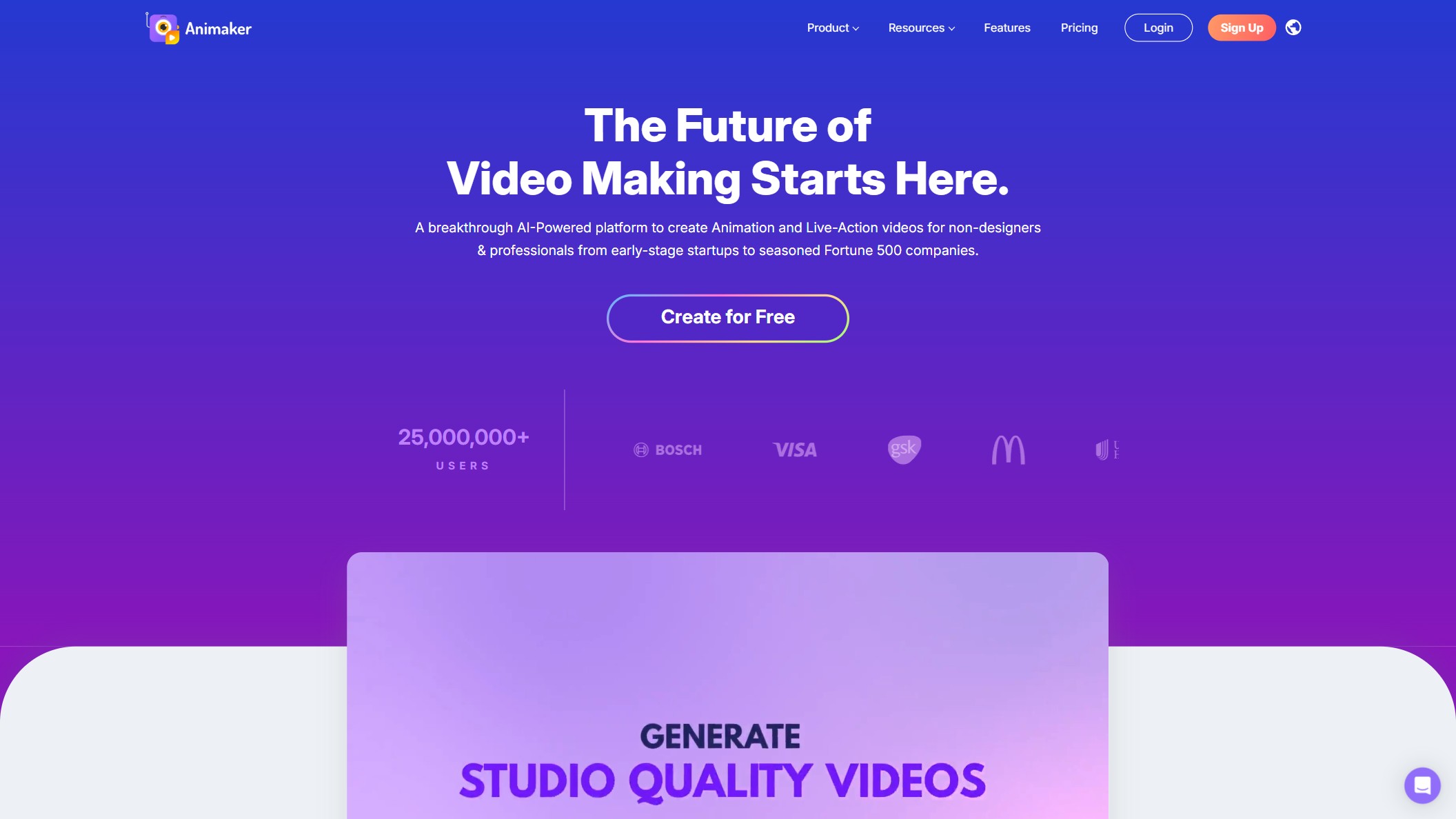 Animaker 产品预览图