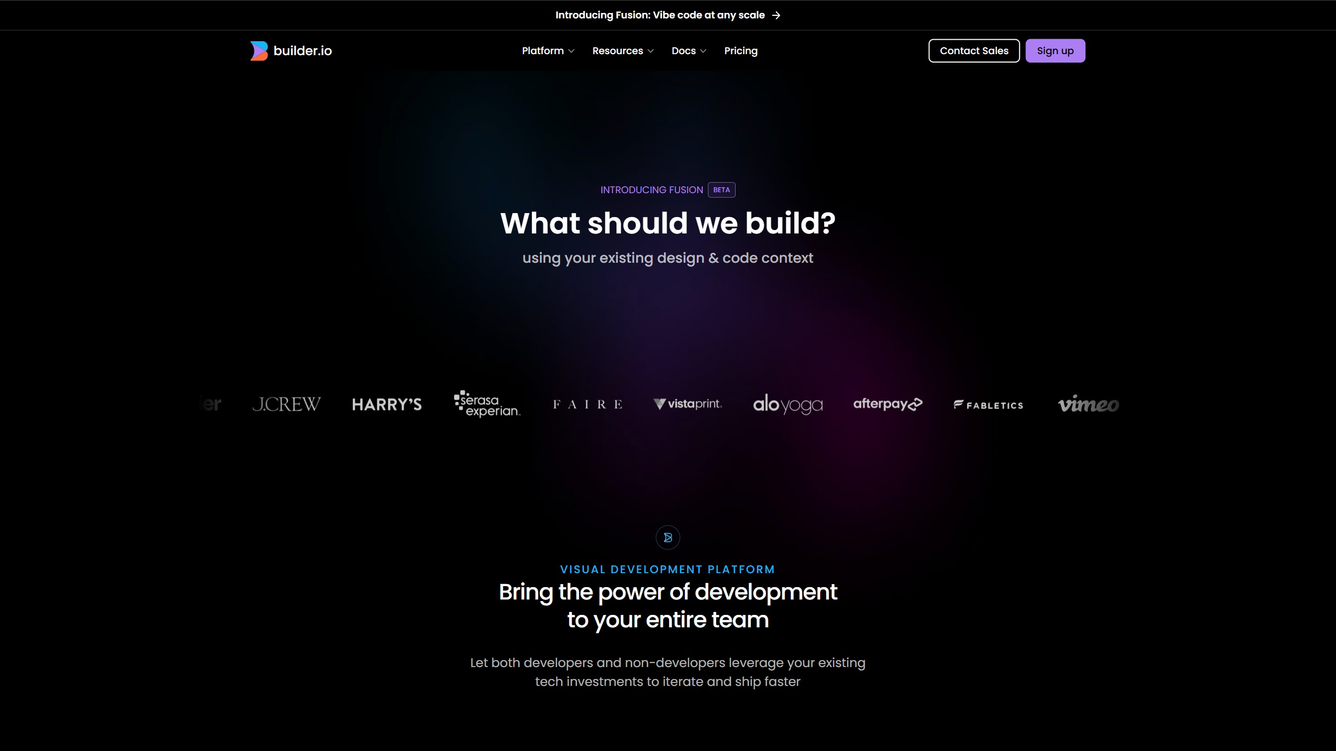 Builder.io 产品预览图
