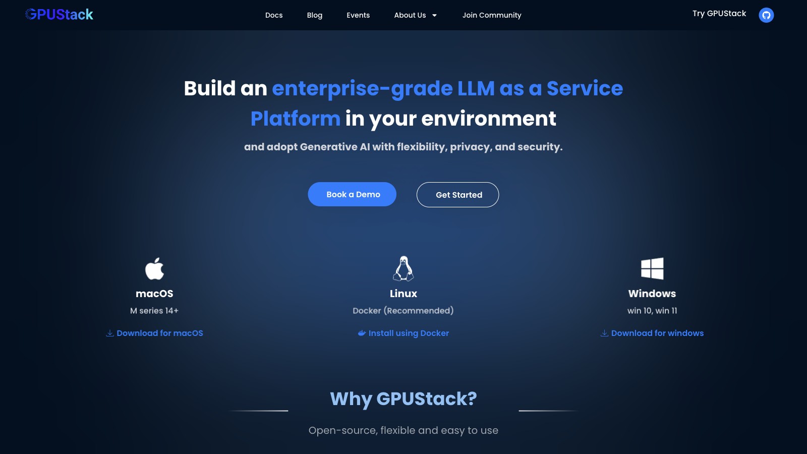 GPUStack 产品预览图