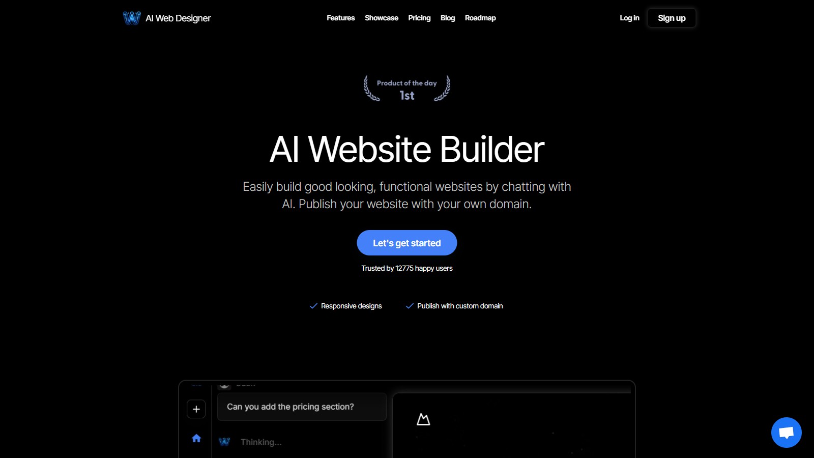 AI Web Designer 产品预览图