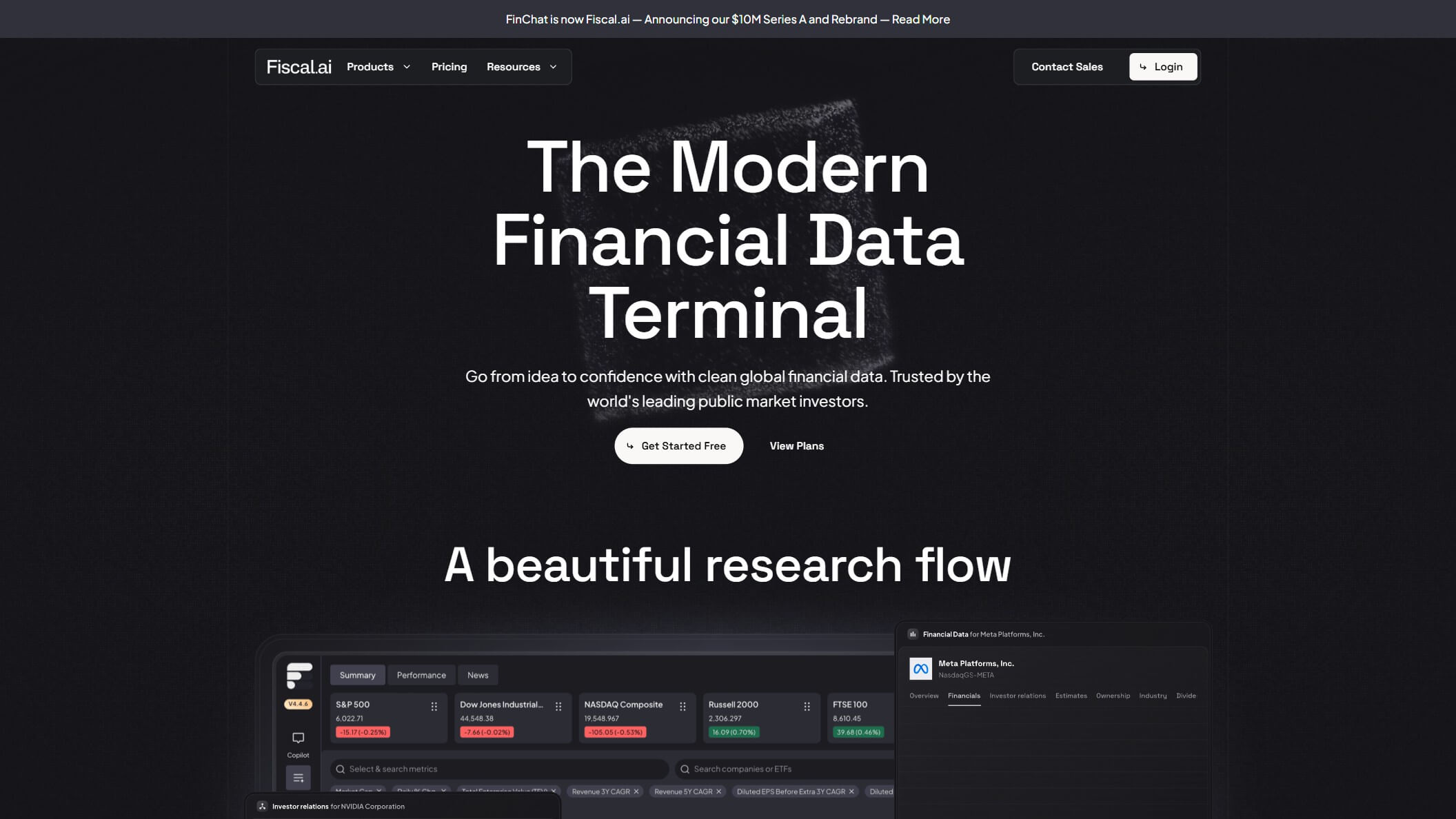 Fiscal.ai 产品预览图