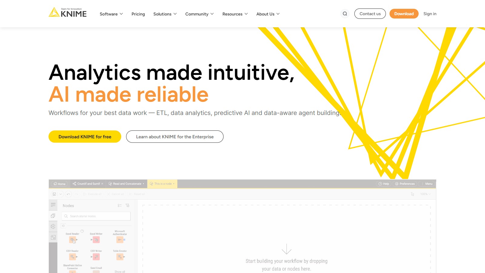KNIME 产品预览图