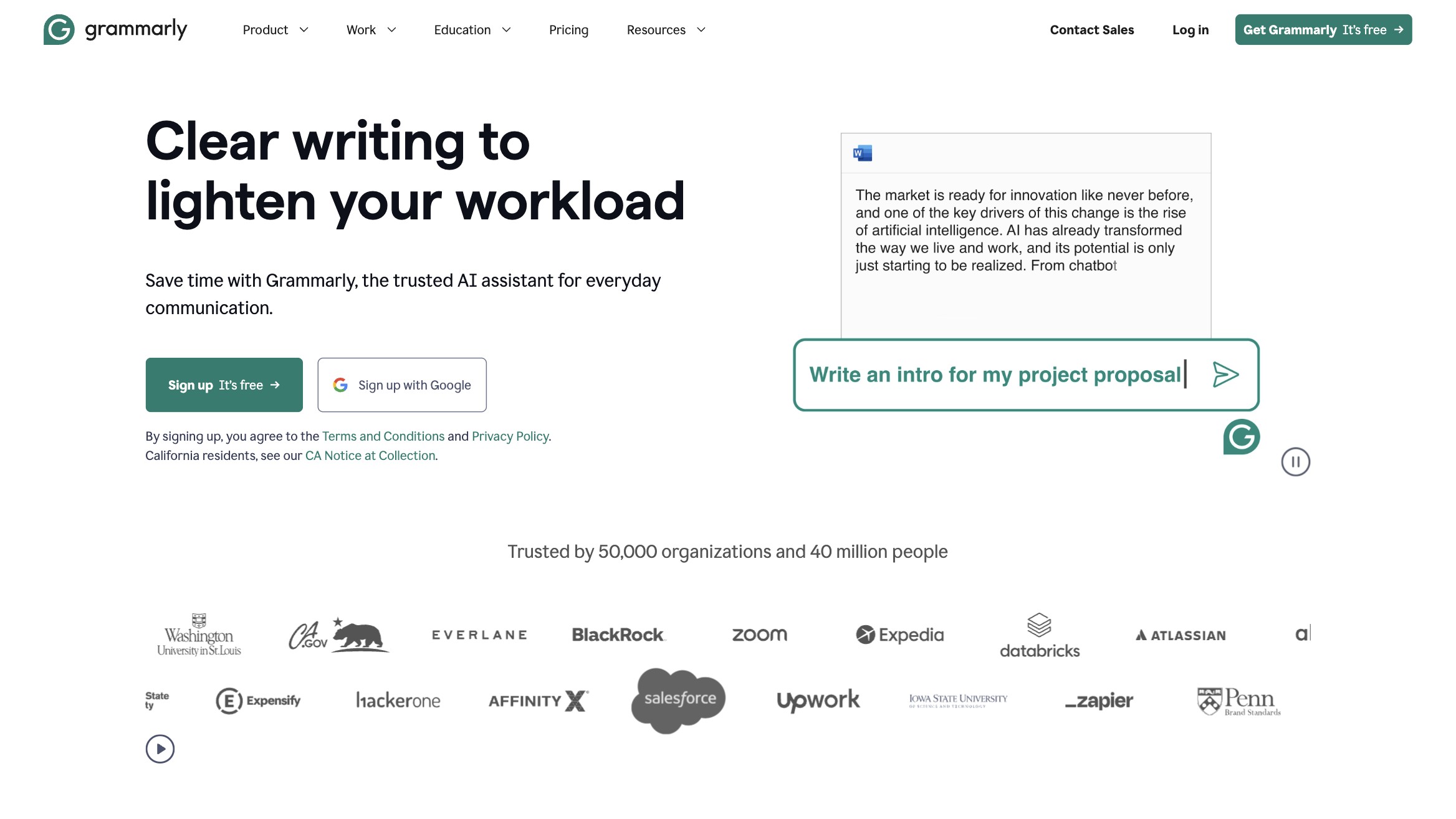 Grammarly 产品预览图