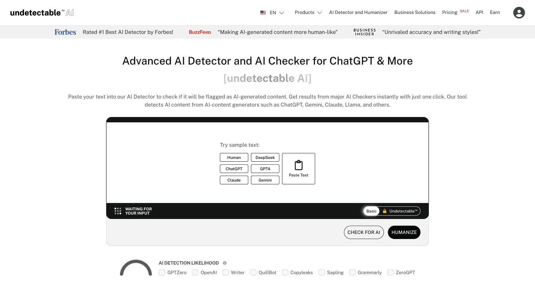 Undetectable AI 产品预览图