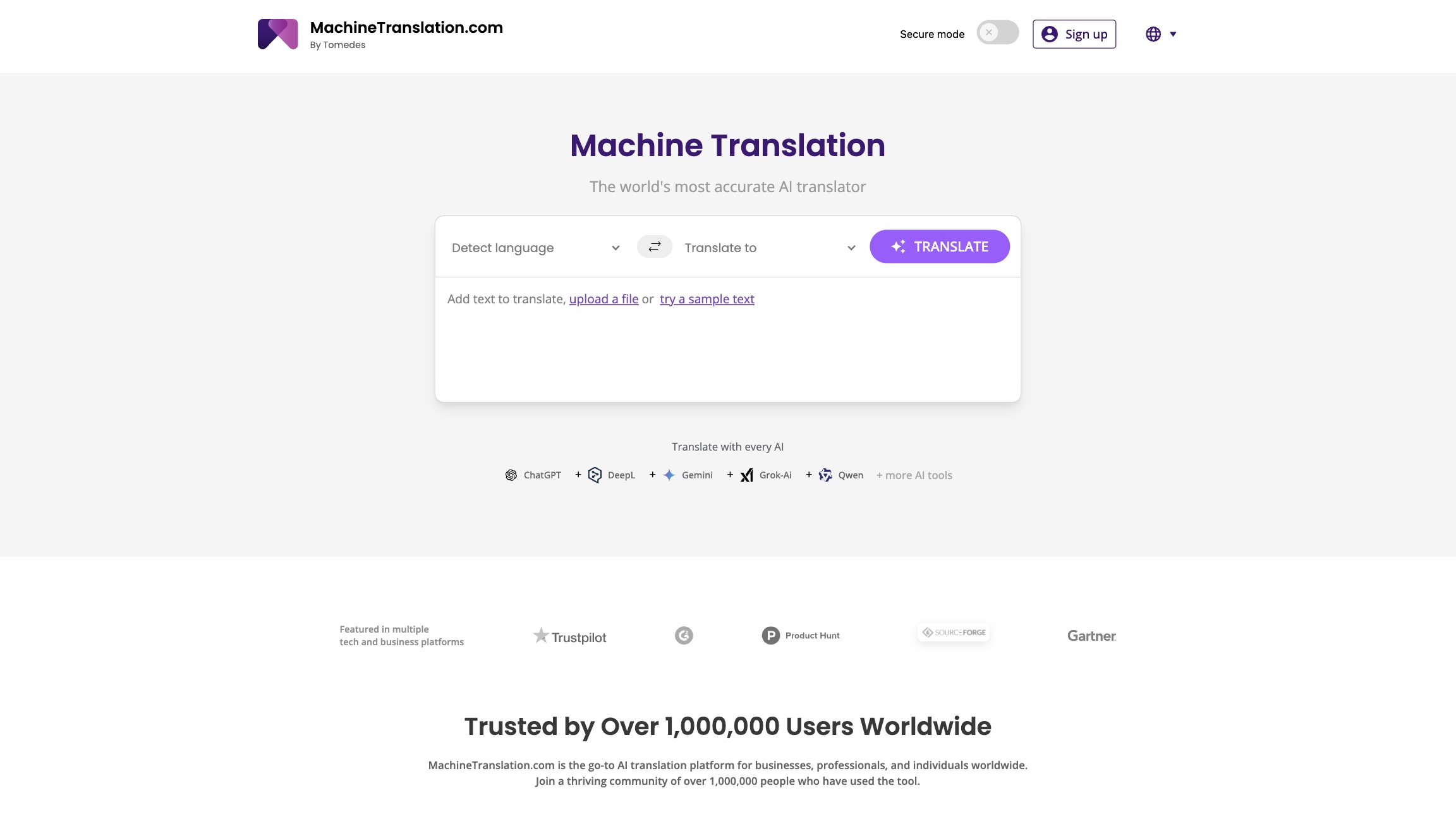 MachineTranslation 产品预览图