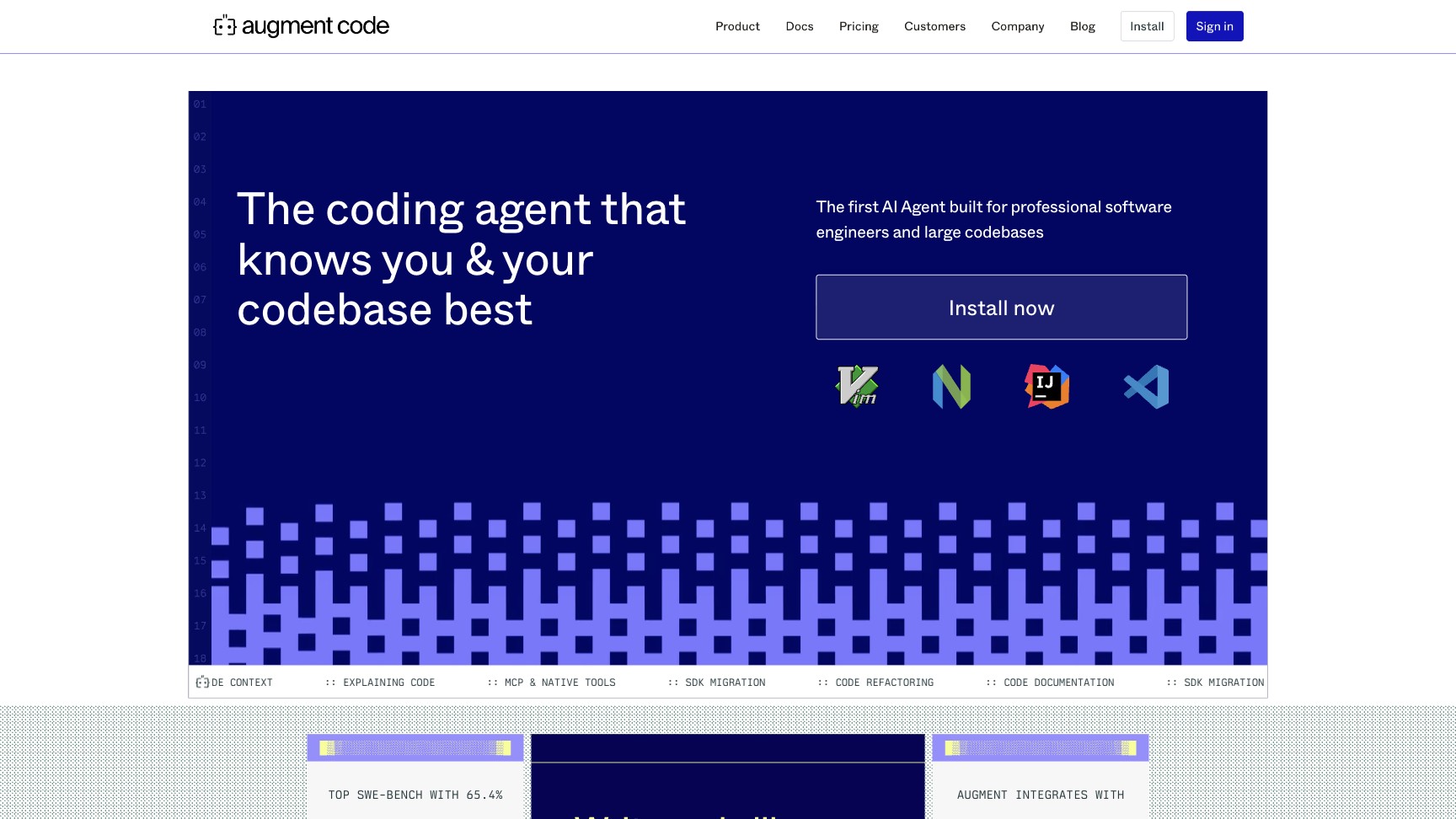 Augment Code 产品预览图