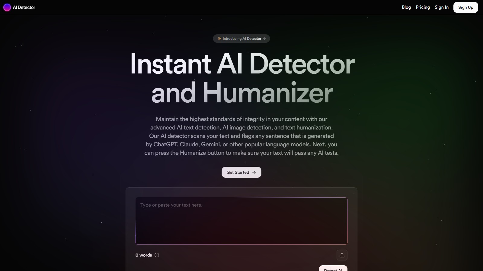 AI Detector 产品预览图