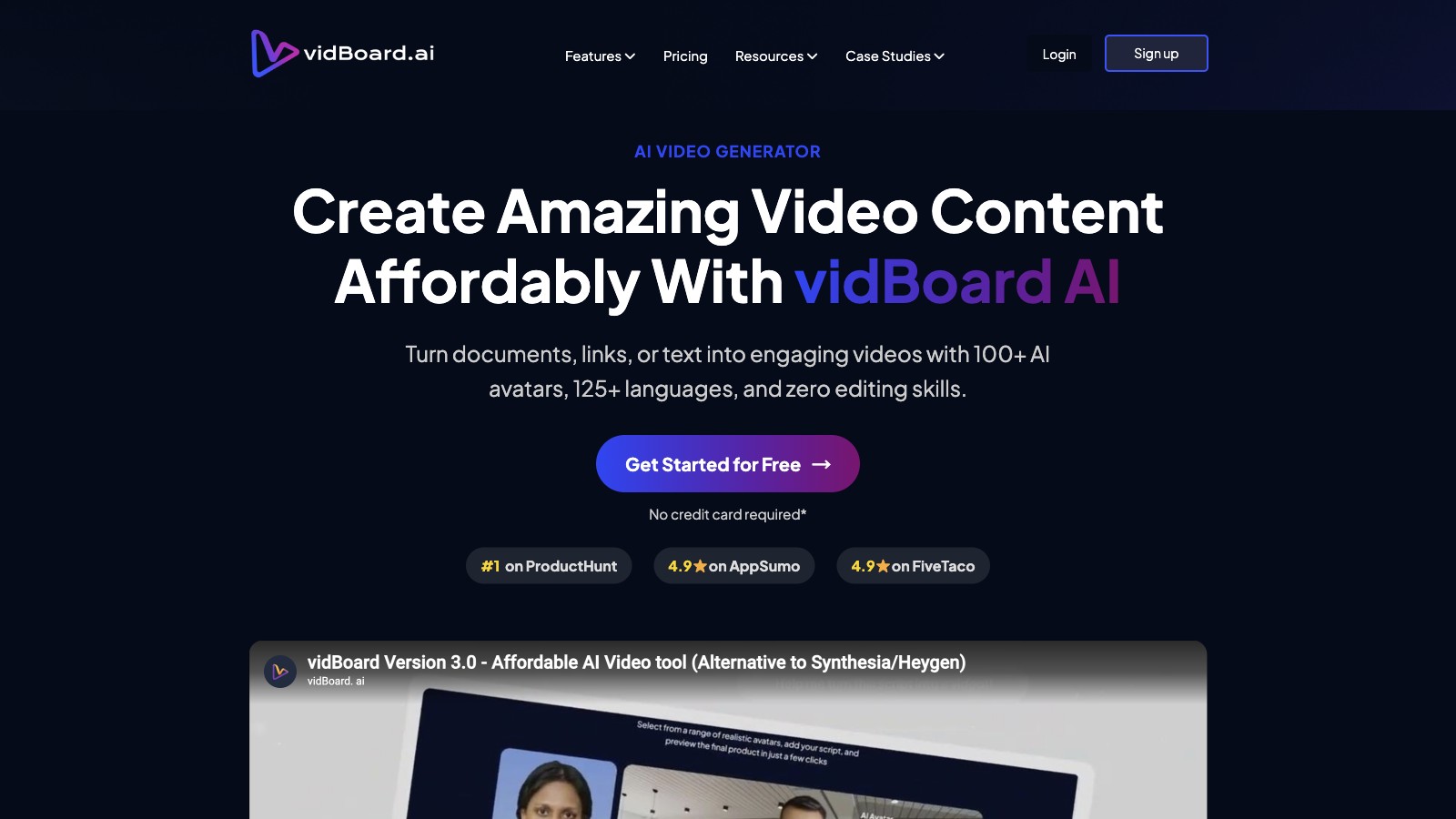 vidBoard.ai 产品预览图