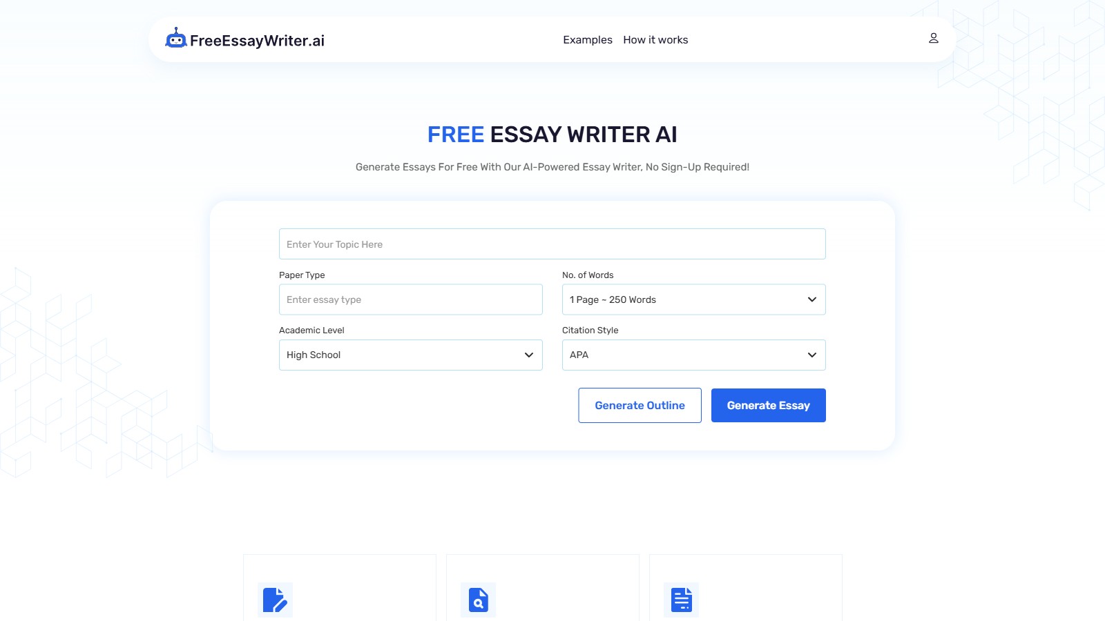 FreeEssayWriter.ai 产品预览图