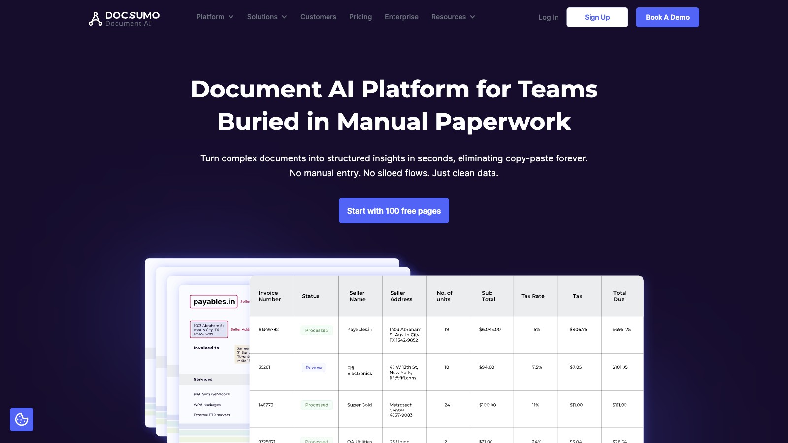 Docusumo 产品预览图