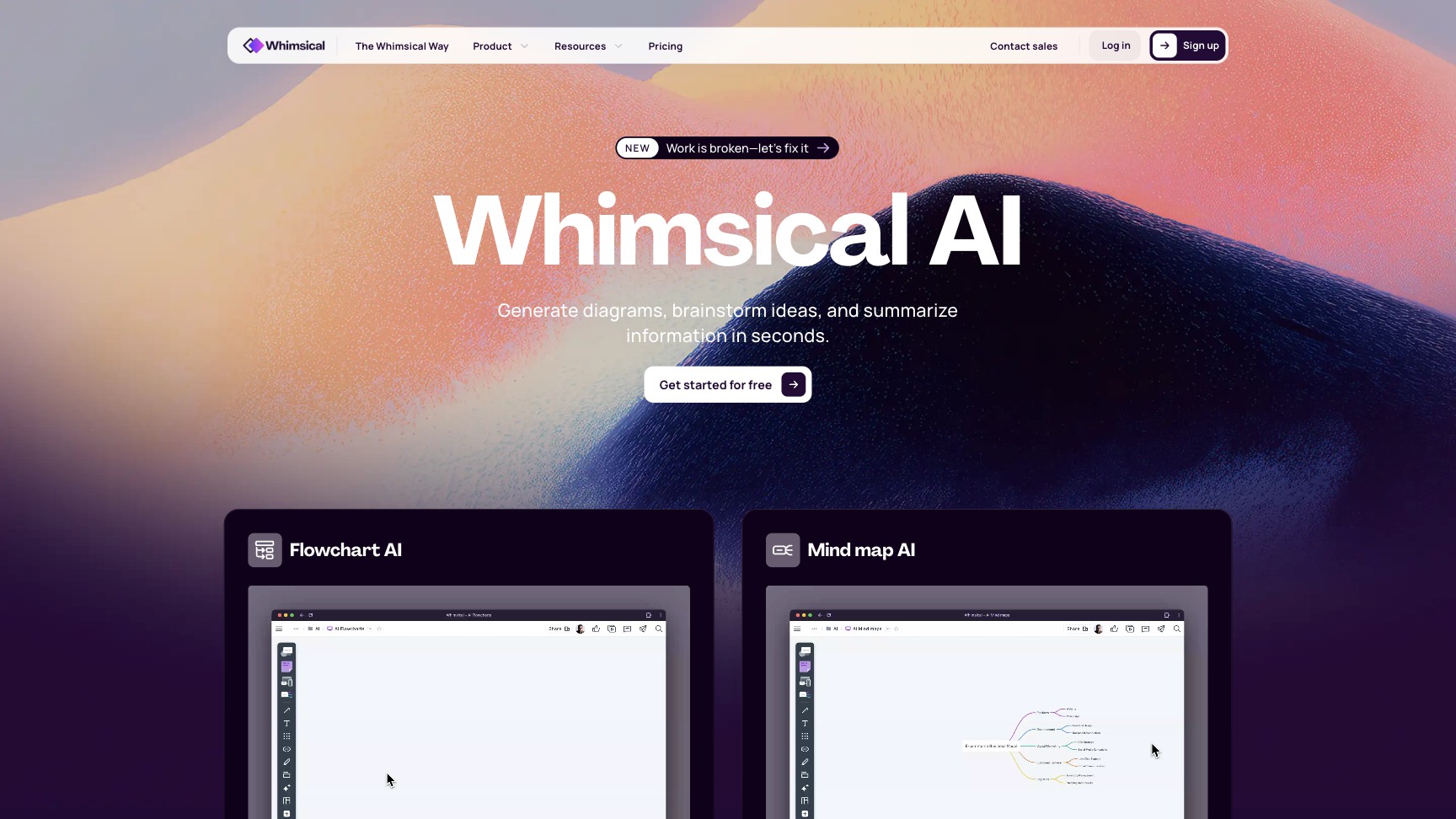 Whimsical AI 产品预览图