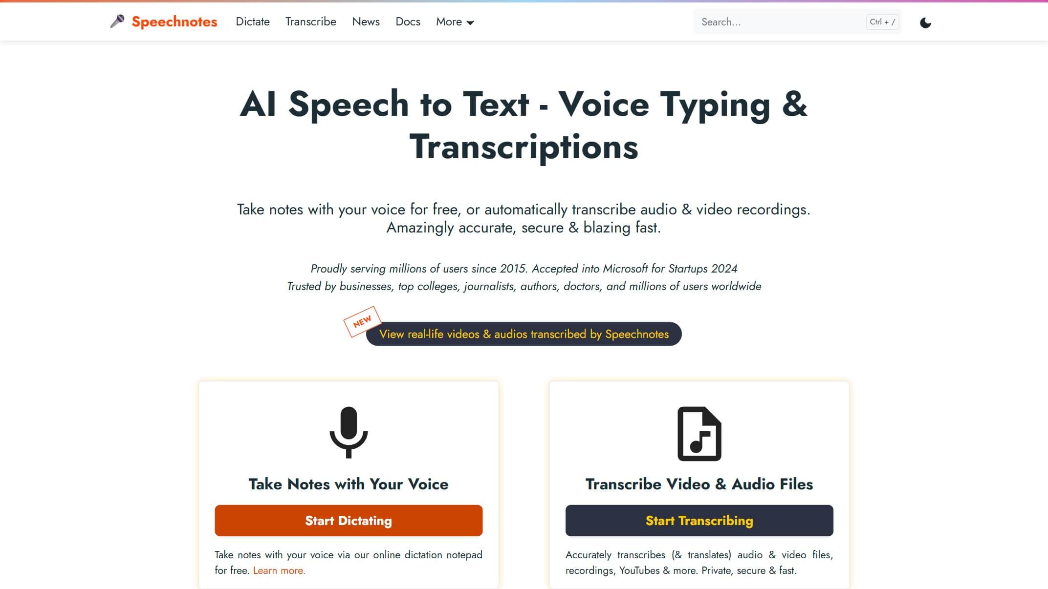 Speechnotes 产品预览图