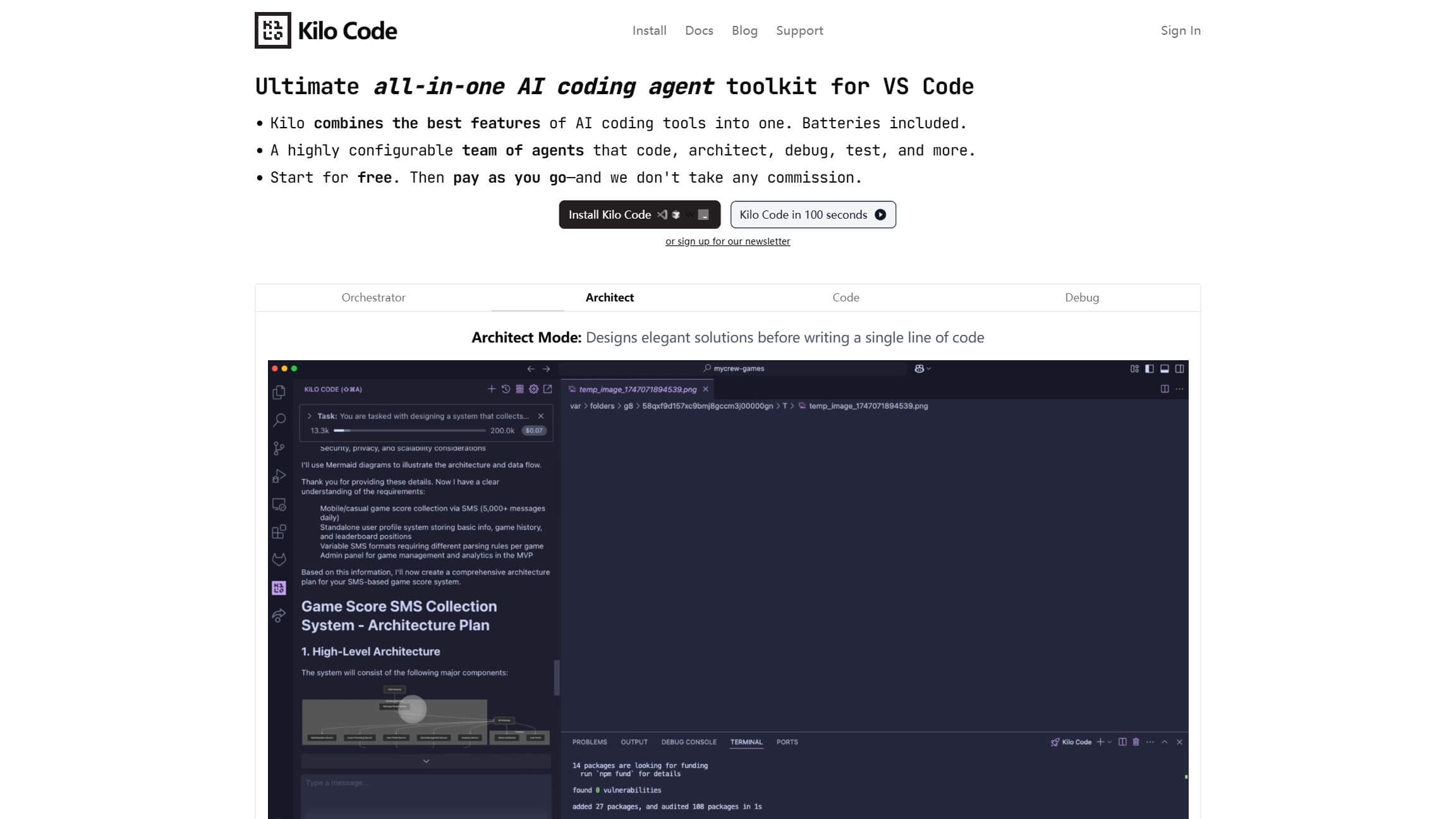 Kilo Code 产品预览图