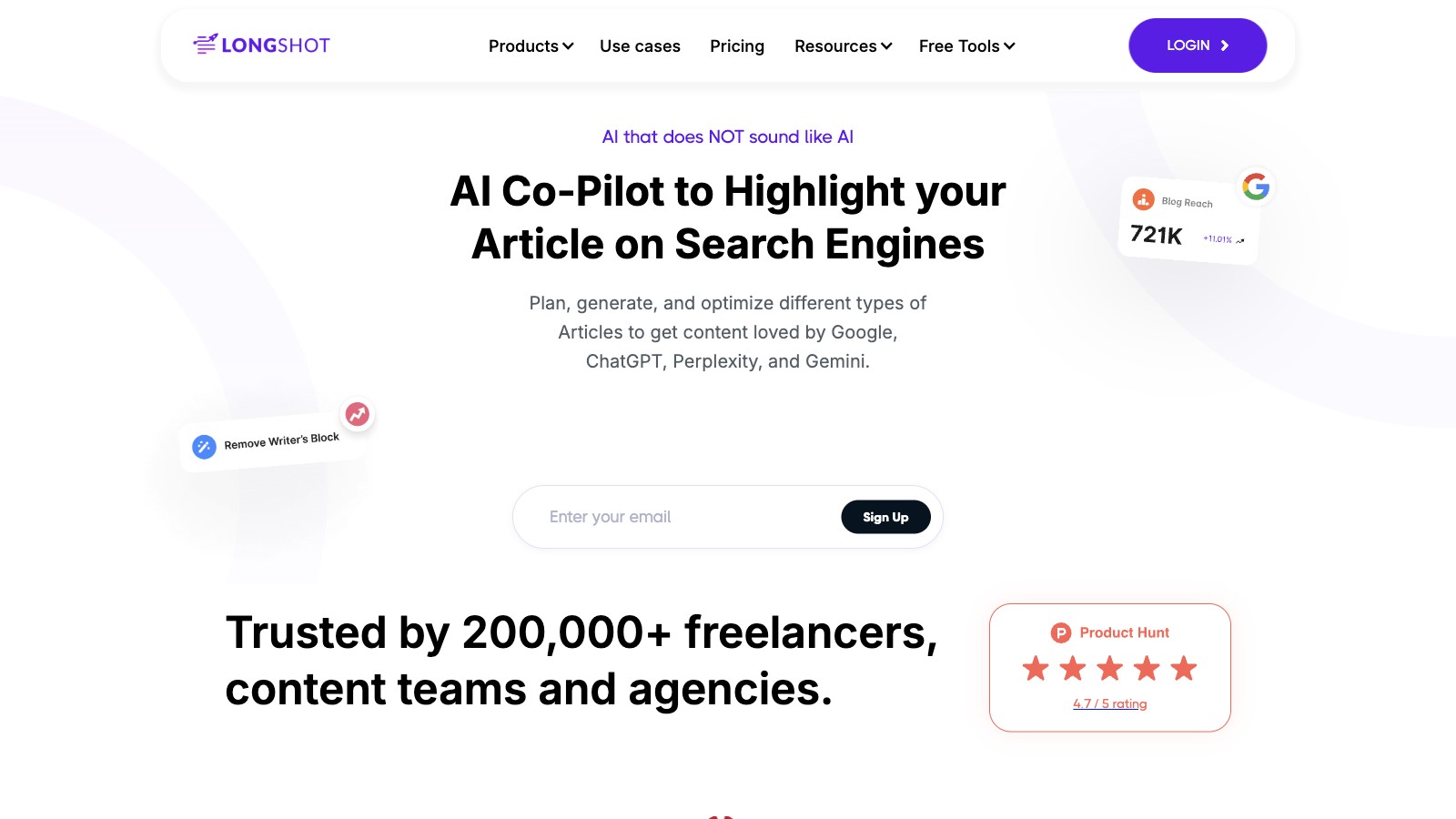 LongShot AI 产品预览图