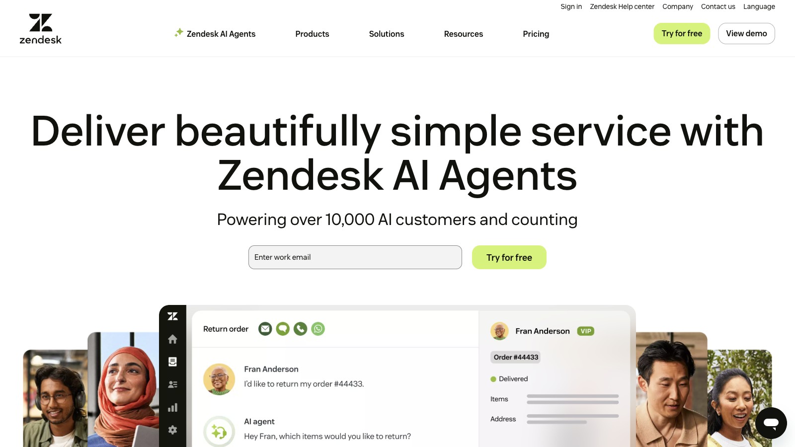 Zendesk 产品预览图