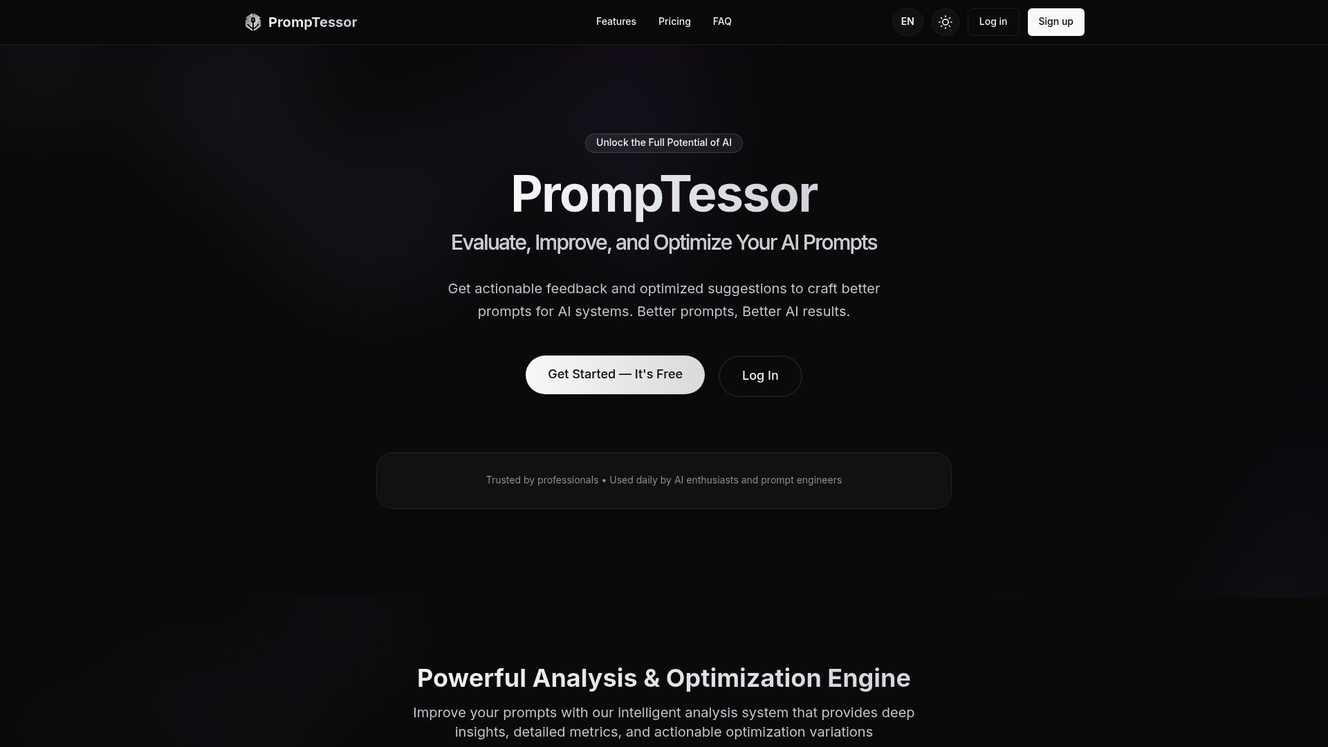 PrompTessor 产品预览图