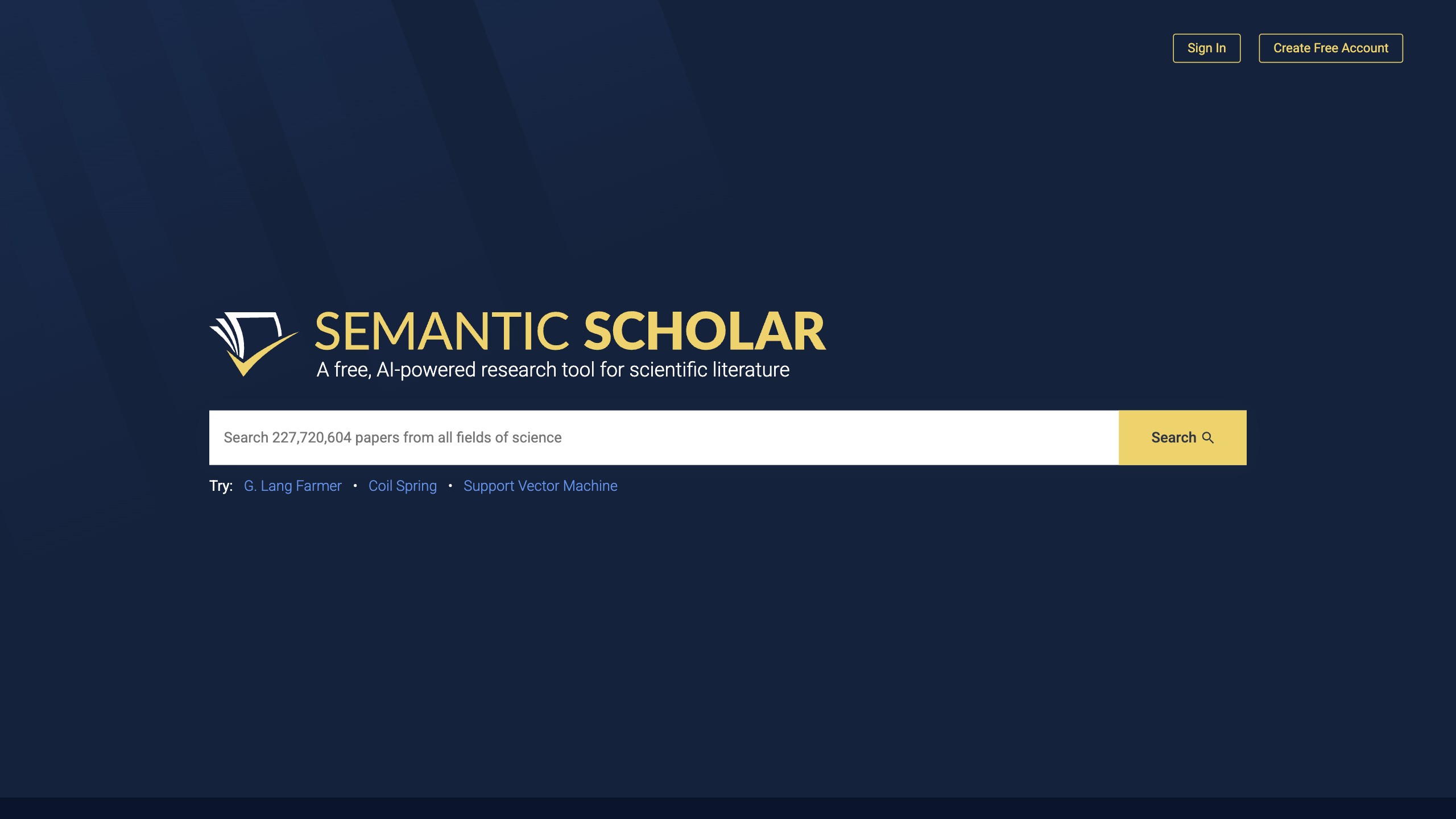 Semantic Scholar 产品预览图
