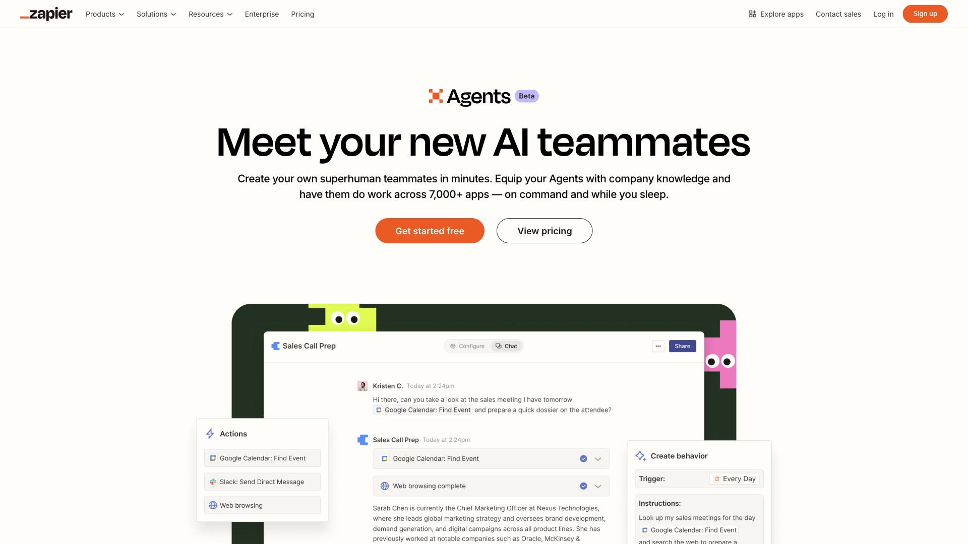Zapier Agents 产品预览图