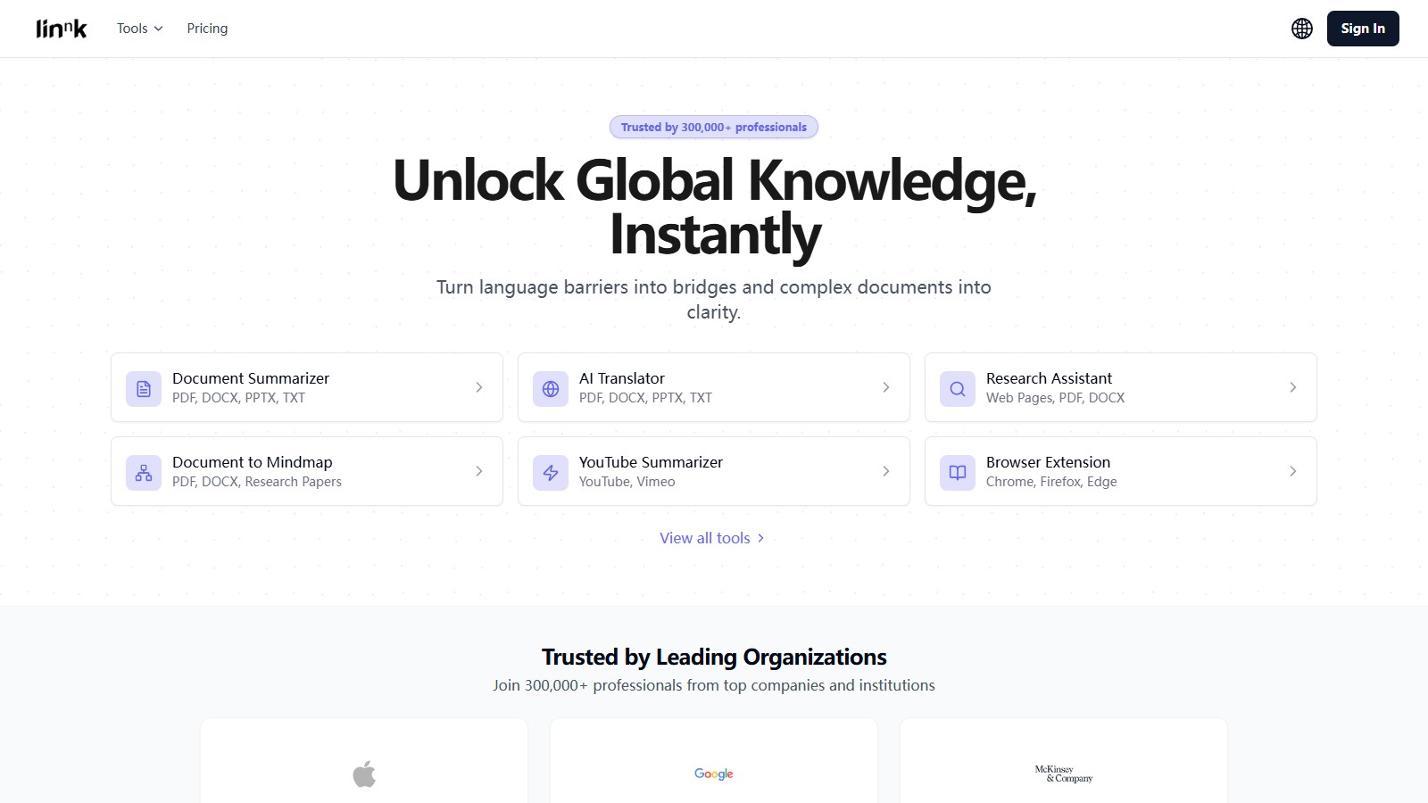 Linnk AI 产品预览图